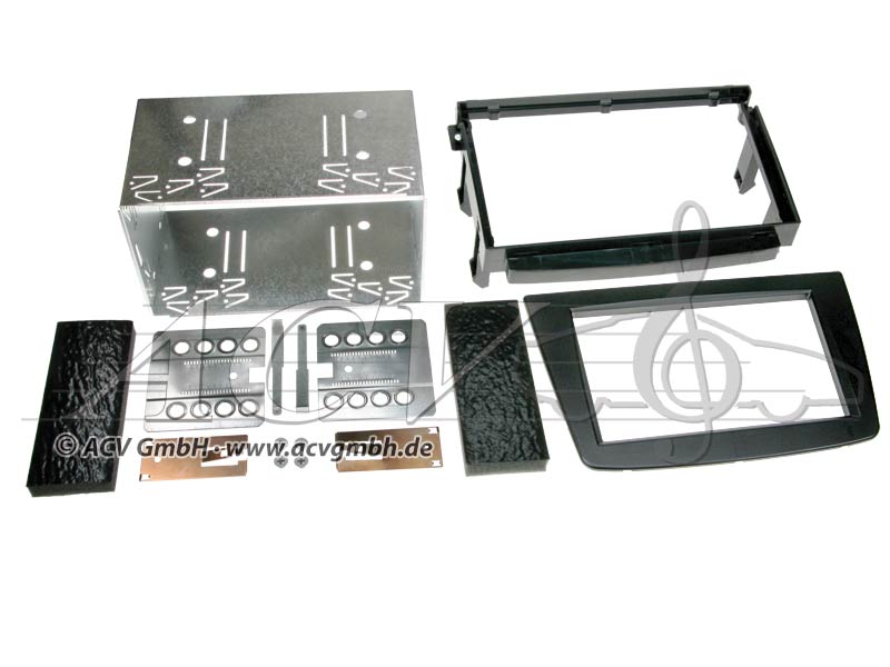 Double-DIN installation kit Rubber-Touch Alfa Romeo MiTo 2008 -> 