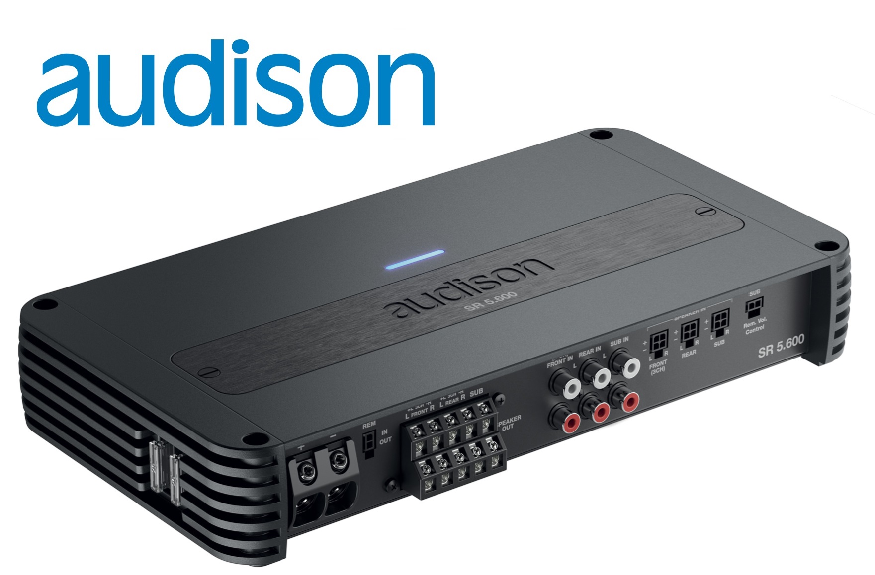 Audison SR 5.600 Ver.2 5-KANAL VERSTÄRKER Class D Verstärker mit FREQUENZWEICHE 1000 Watt