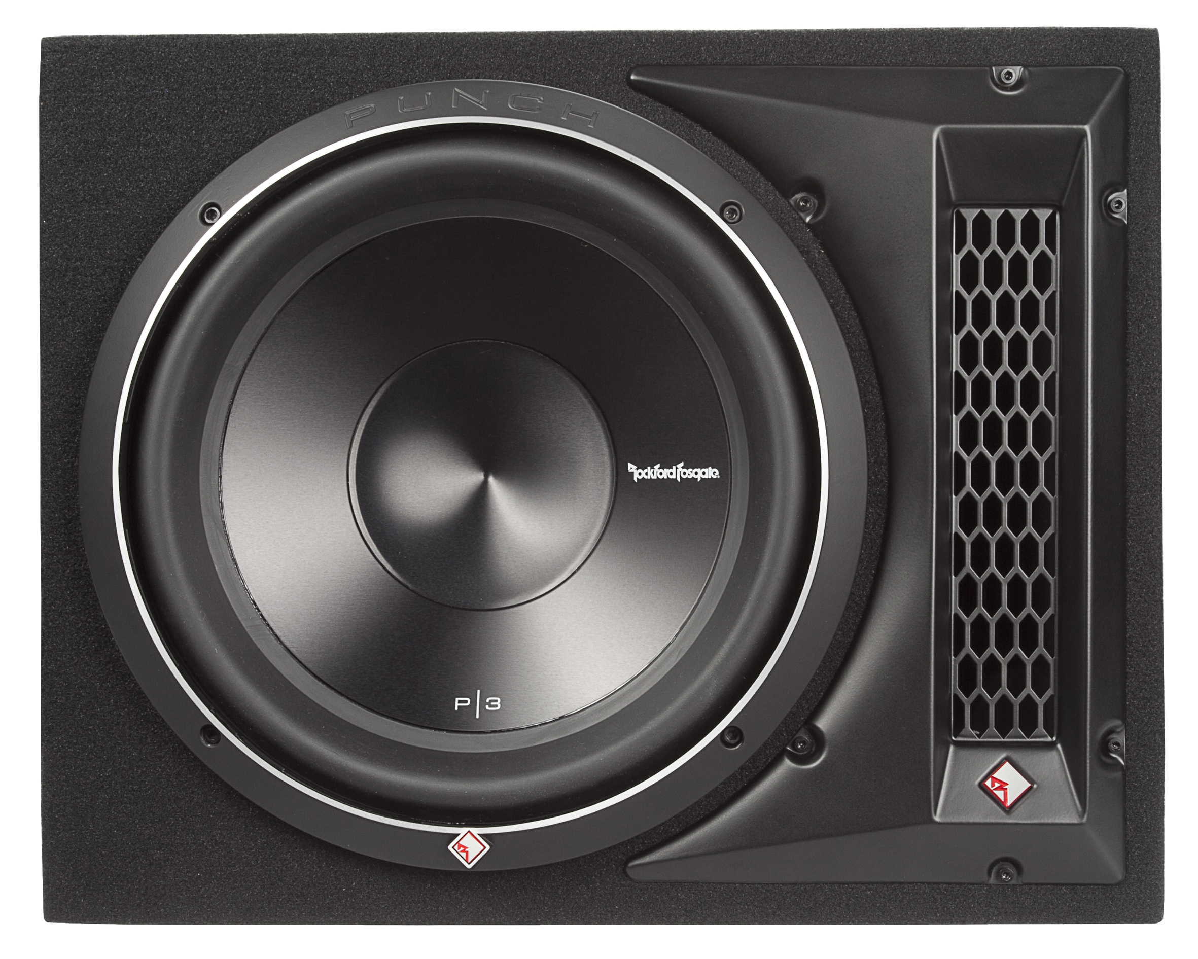 Rockford Fosgate P3-1X12 Subwoofer Bassreflexbox mit P3D2-12 Woofer Punch P3 Series 30 cm (12") 600 Watt RMS 