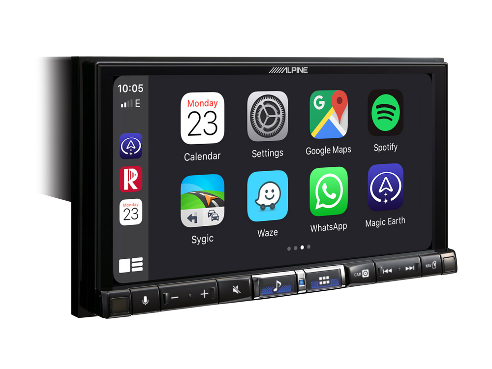 Alpine iLX-705DM 2-DIN Autoradio, Digital Media Station mit 7-Zoll ...