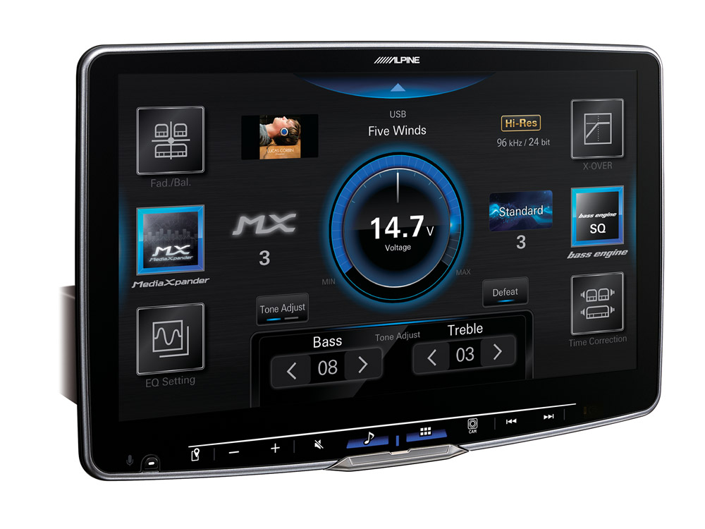 Alpine iLX-F115DU Autoradio mit 11-Zoll Touchscreen, DAB+, Bluetooth, Class-D Verstäker für Fiat Ducato III und baugleiche Fahrzeuge, Citroen Jumper II, Peugeot Boxer II, Opel Movano III