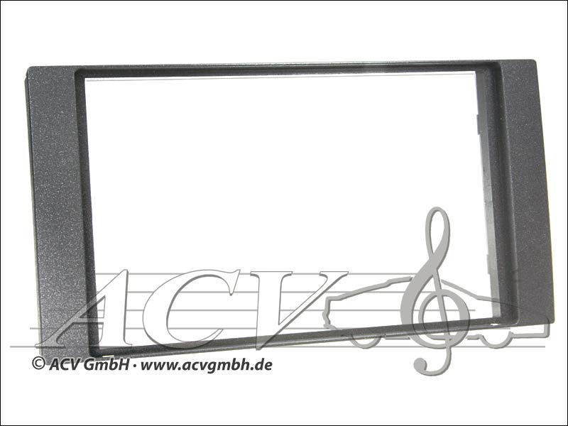 Radioblende Ford Rubber Touch 2005 -> Double DIN anthracite 