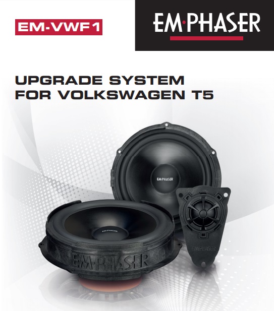 EMPHASER EM-VWF1 VW T5 Lautsprecher 20cm 2-Wege Compo für VW T5 