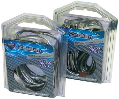 Zealum ZKISO Zealum-4 ISO-DIN Speaker Cables 6Mx4Chanel 