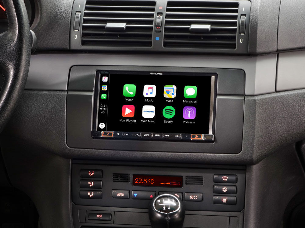 Alpine iLX-705E46 Autoradio Wireless Apple CarPlay und Android Auto für BMW 3er E46
