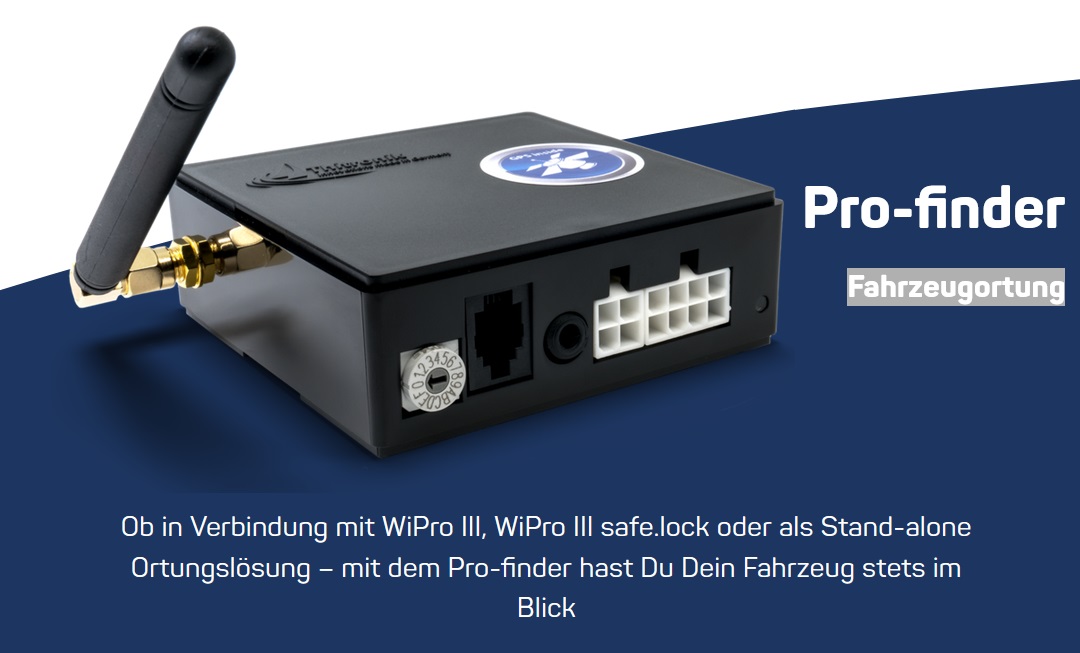 Thitronik Pro-finder 100699 Ortungslösung Fahrzeugortung als "stand alone" oder als Ergänzung für WiPro III