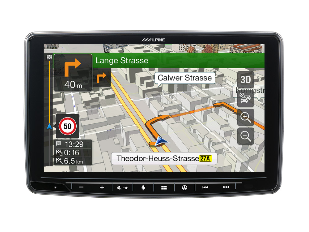 Alpine INE-F904D 1-DIN Navigationssystem mit 9-Zoll Touchscreen, DAB+, HDMI und Apple CarPlay /Android Auto 