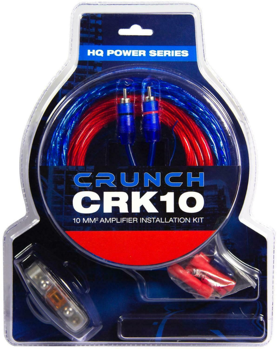 CRUNCH CRK10 Kabelkit 10 mm² Verstärker Kabelkit Anschlußset AMPs