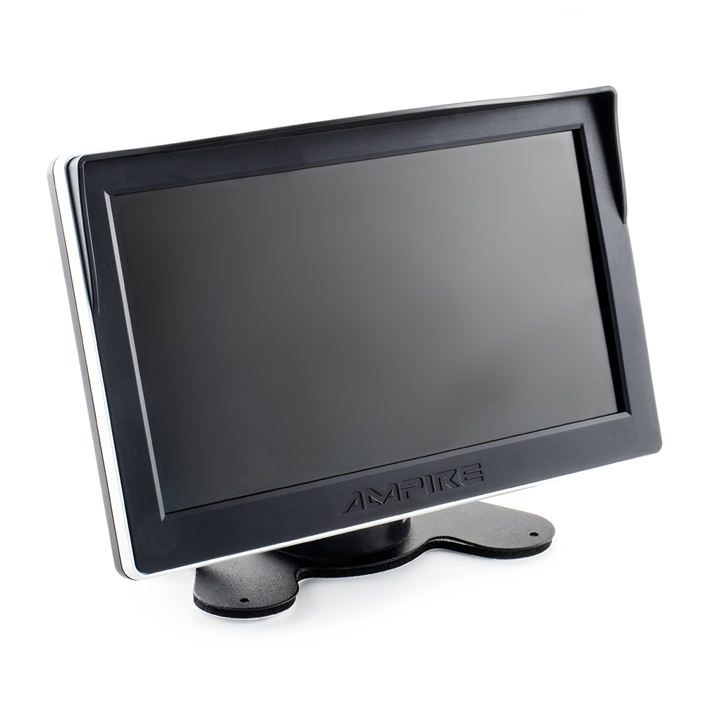 AMPIRE RVM071 TFT Monitor 17,8cm (7") mit 2 Kameraeingängen, Aufbaumonitor 