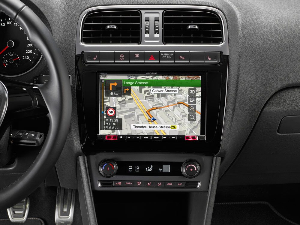 Alpine X803D-P6C 8-Zoll Premium-Infotainment-System für Volkswagen Polo 5 / GTI (6C) mit Navigationssystem, Apple CarPlay und Android Auto Unterstützung 