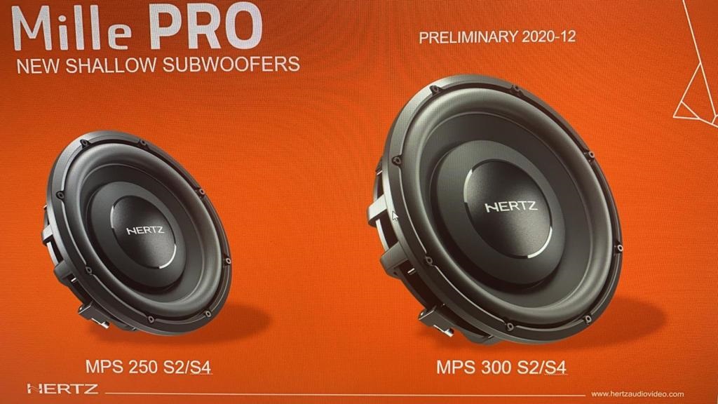 Hertz MPS 300 S2 Mille PRO Flachwoofer SHALLOW SUBWOOFER 12" 30cm Woofer 1000 Watt