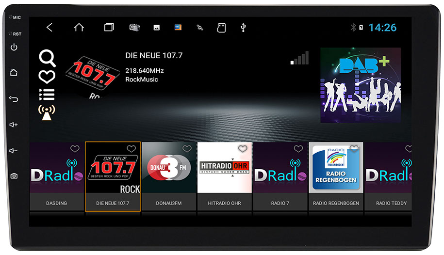 ESX VN1015-MA-DAB-4G Autoradio 2-DIN i15 Android Naviceiver 25,6 cm 10.1” TFT mit DAB Tuner