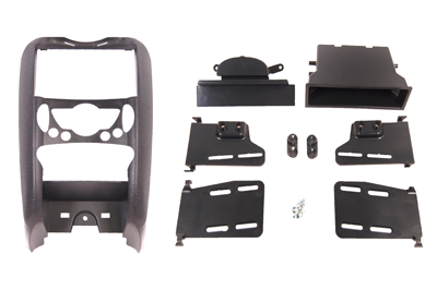 RTA 002.343-0 Multi Einbaurahmen Kit mit Ablagefach,  Ausführung ABS schwarz BMW MINI: Cooper 2 alle Modelle 06 ->
