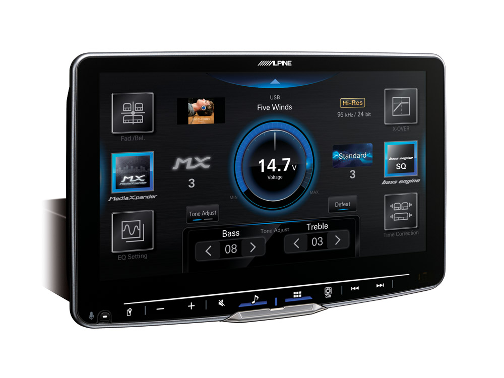 Alpine iLX-F905DU8S Autoradio 9-Zoll Touchscreen, schwenkbares Display, DAB+, 1-DIN-Einbaugehäuse für Fiat Ducato III Version 8 ab 2022