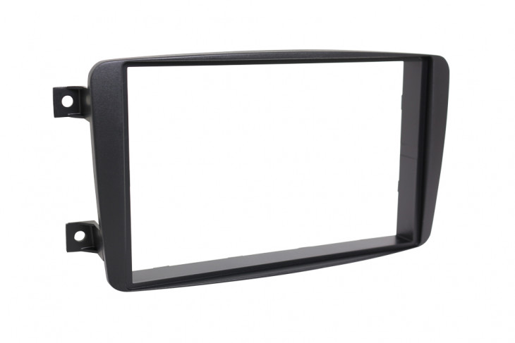 RTA 002.060-0 Doppio DIN Montaggio cornice nera ABS