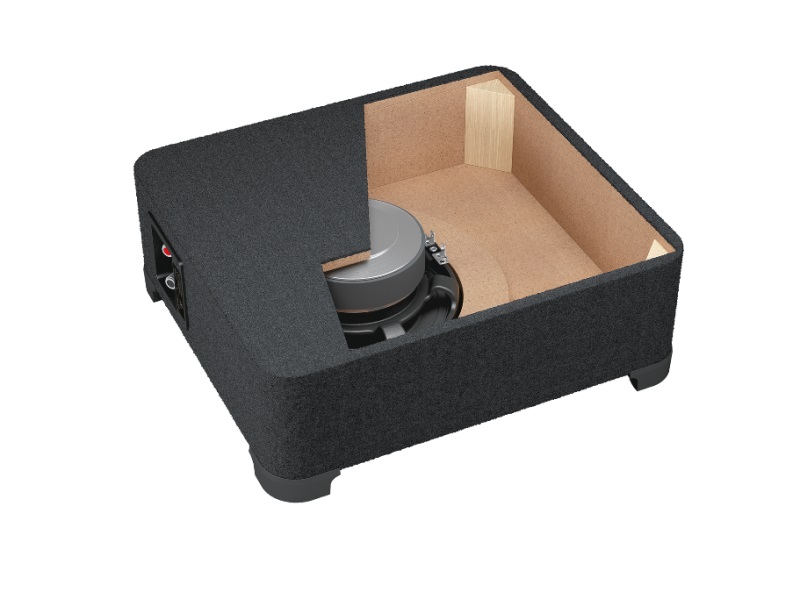 Audison APBX 10 DS - SUB BOX SEALED 250mm 4+4Ohm 25 cm Subwoofer im geschlossenen Gehäuse , 400 WRMS., 2 x 4 Ohm