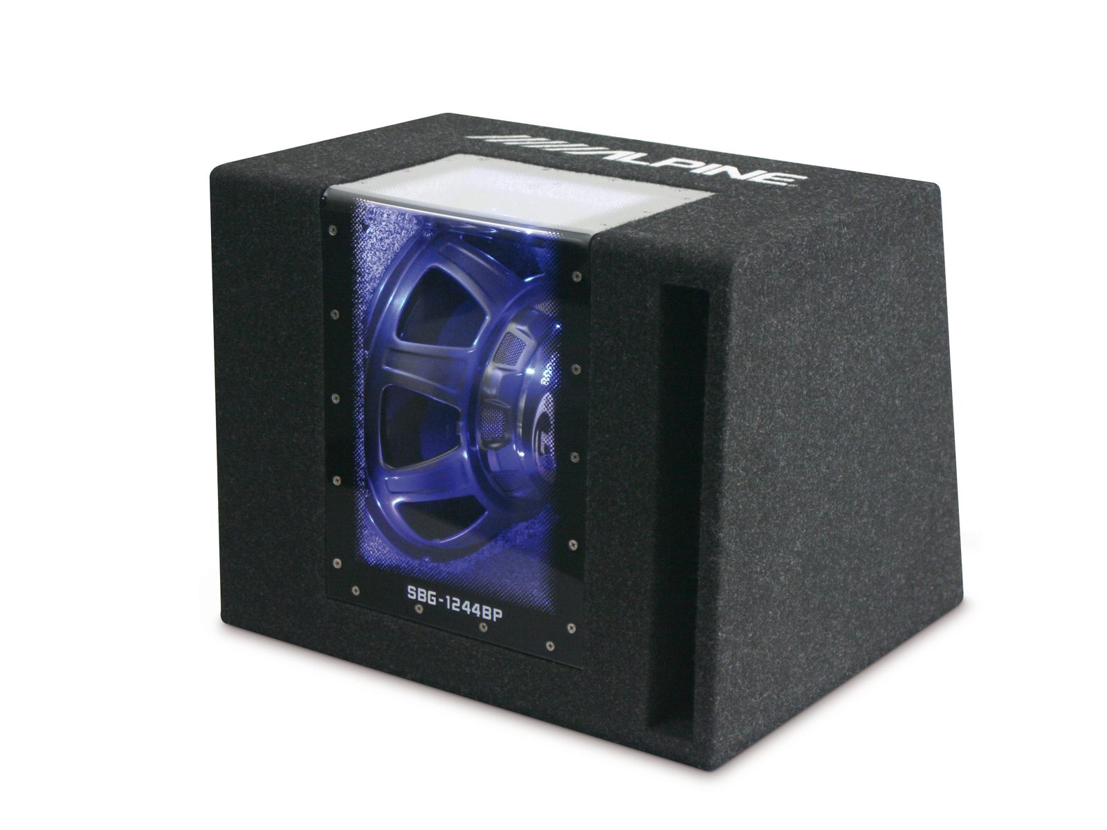 Alpine SBG-1244BP Bandpass-Gehäusesubwoofer Subwoofergehäuse 800 Watt