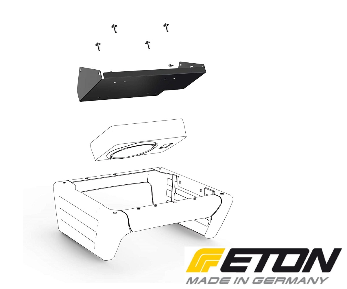 ETON UG VW T-SUB KIT Upgrade Plug and Play Metallhalter zur Montage eines USB 6 für VW T5 & T6 