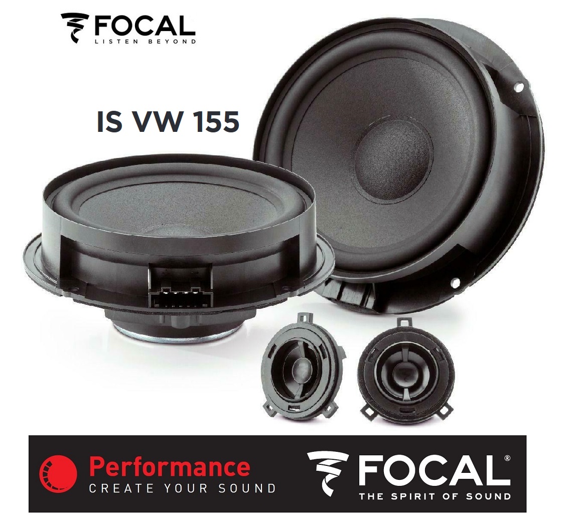 Focal ISVW155 Inside 2-Wege Compo 15.5 cm für Volkswagen VW, Seat, Skoda Fahrzeuge Focal IS VW 155 