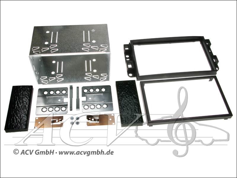 Doppel-DIN Einbaukit Rubber Touch Chevrolet Aveo/Captiv /Epica Doppel-DIN Einbaukit Rubber Touch Chevrolet Aveo/Captiv /Epica