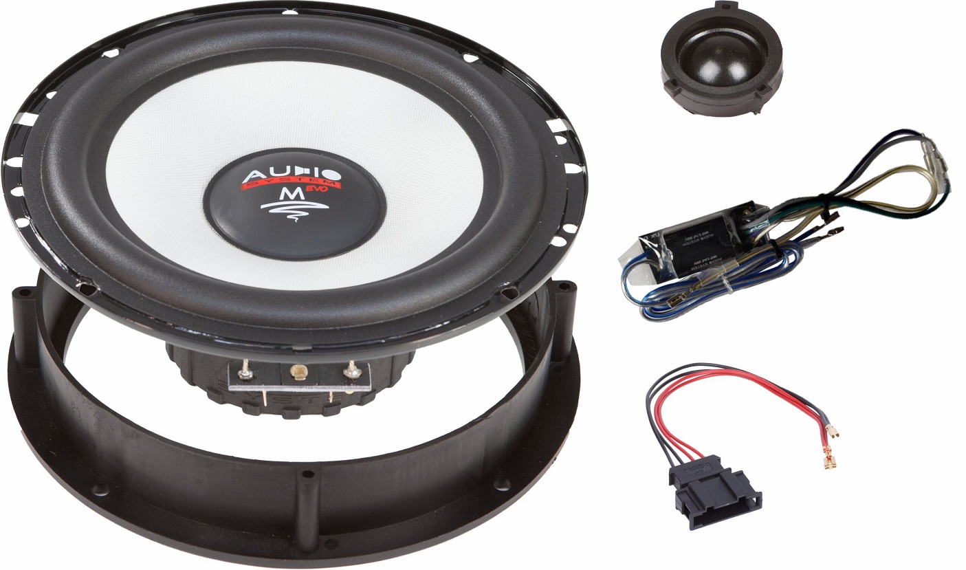 Audio System M 165 LUPO, AROSA EVO 2 - 16,5cm 2-Wege Lautsprecher VW LUPO, SEAT AROSA, SEAT MII, SKODA CITY GO, VW UP 