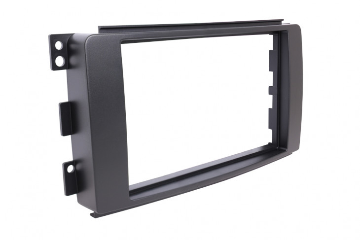 RTA 002.085-0 Double DIN mounting frame black ABS