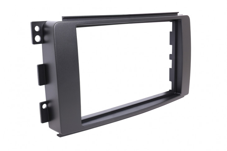 RTA 002.085-0 Doppel DIN Einbaurahmen 2-DIN Radioblende kompatibel mit Smart forfour (1G - Baureihe 454), Smart fortwo (Baureihe 451)