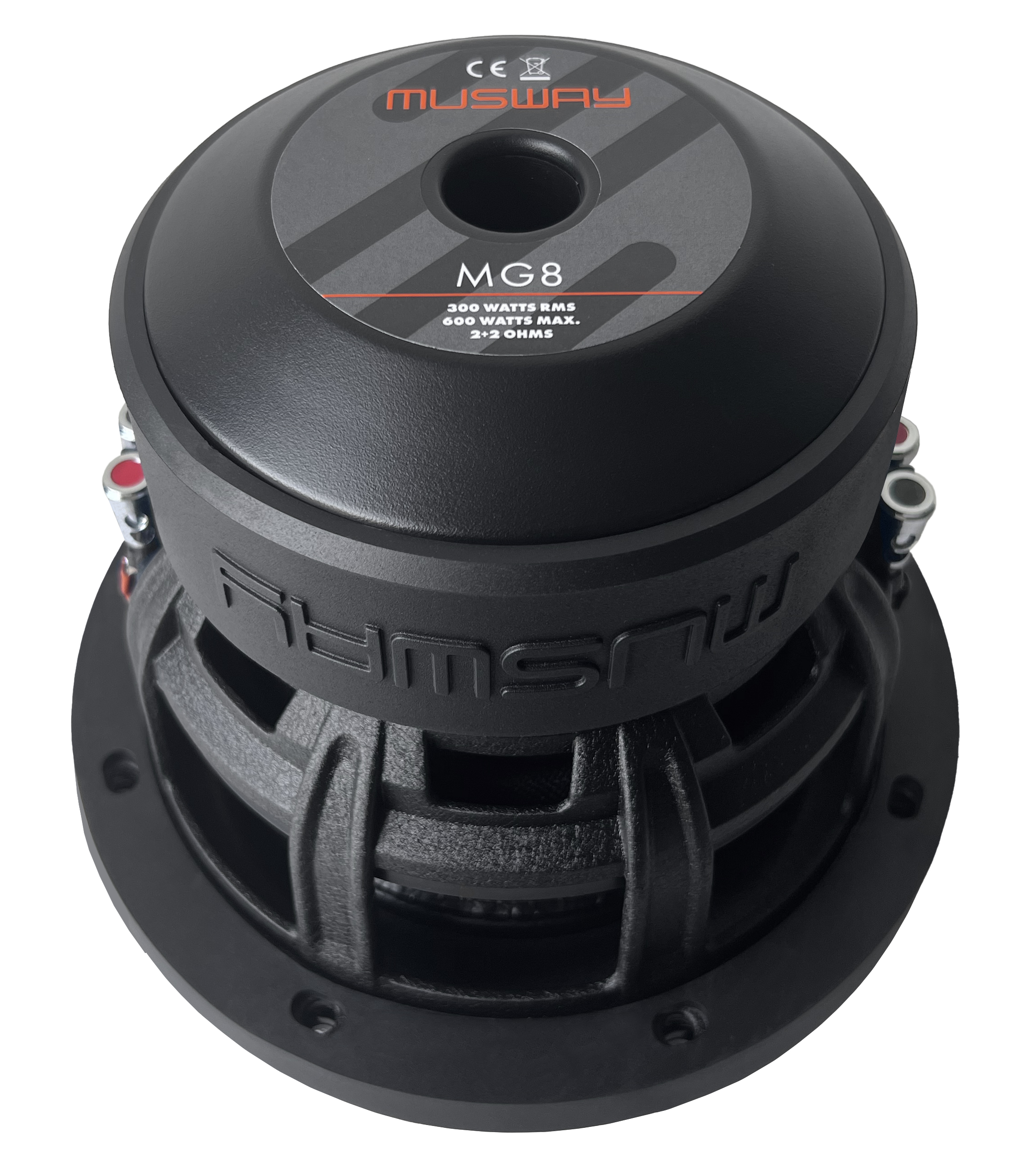 Musway MG8 Subwoofer 20cm (8") 2 + 2 Ohm, 600 Watt Woofer inklusive Gitter