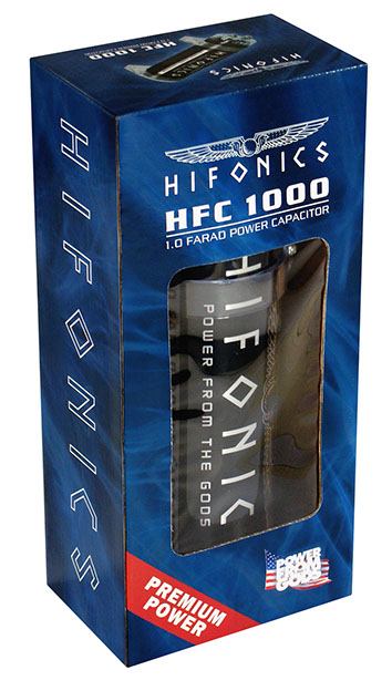 HIFONICS HFC1000 1 Farad Pufferelko Pufferkondensator Powercap digitale Voltanzeige