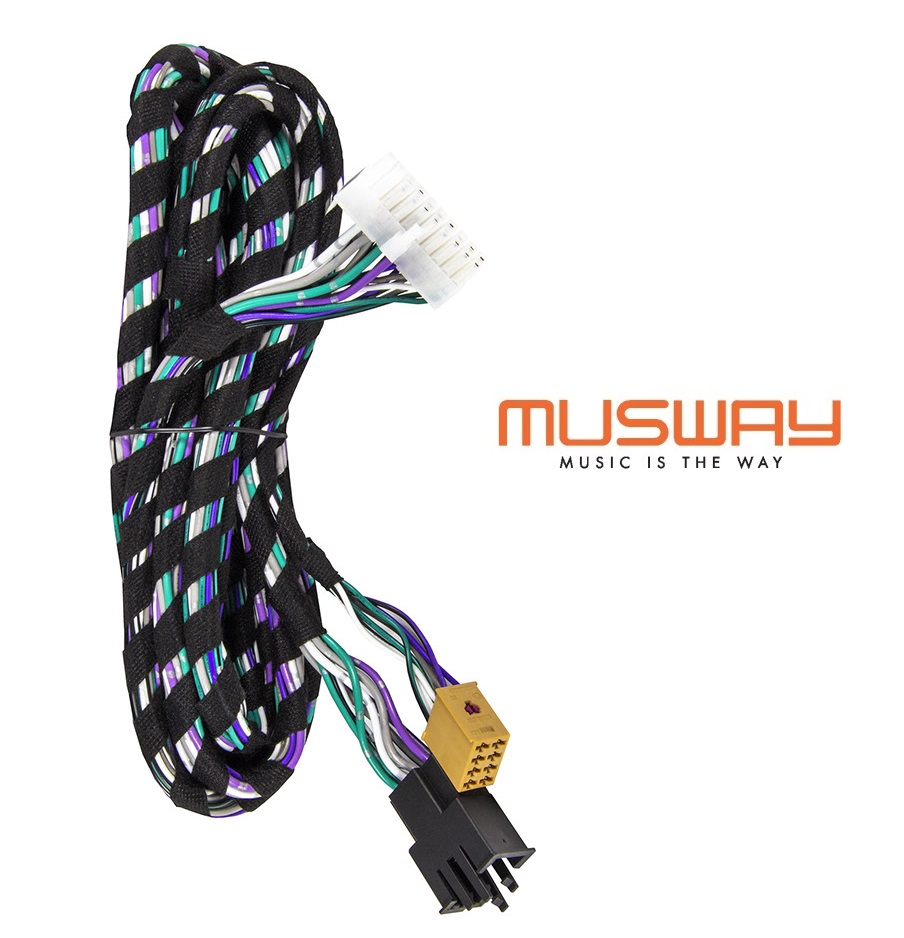  MUSWAY MPK-QSC25-M Quadlock Adapterkabel auf 20 PIN Molex für M4+/M6v2/M6 2,5 meter