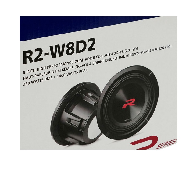 Alpine R2-W8D2 Subwoofer 20 cm (8-Zoll) R-Series