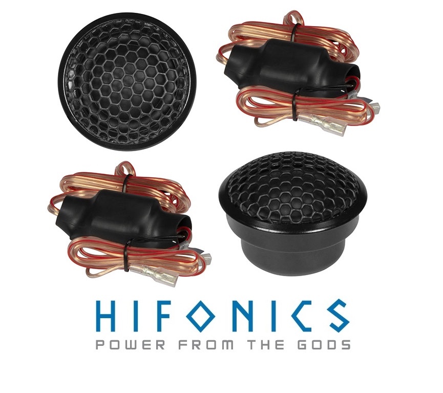 HIFONICS ZX-6.2T ZEUS Tweeter 25 mm (1") Gewebe-Neodym-Hochtöner 1 Paar