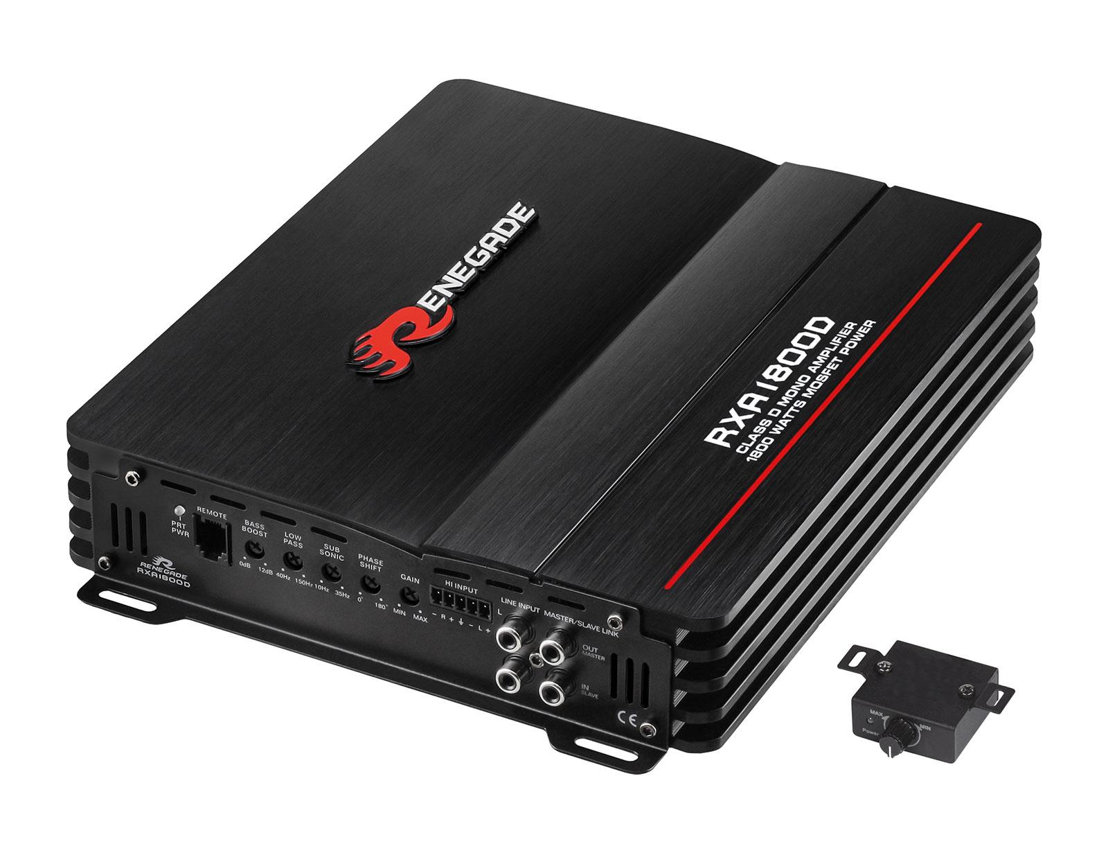 RENEGADE RXA1800D Digital Monoblock 1-Kanal-Class D Digital Verstärker 1800 Watt