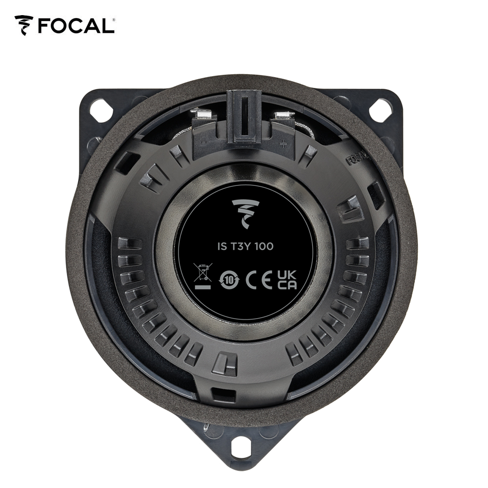 Focal IS-T3Y-100 10 cm (4") 2-Wege Kompo Lautsprecher Set kompatibel mit Tesla  Model 3 Standard, Sr+, Premium Lr Mr, Model Y Standard Sr, Y Premium Lr für Türen vorne