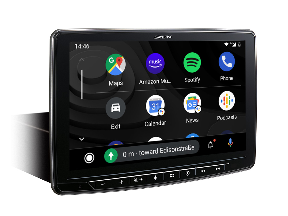 Alpine INE-F904DU8S Schwenkbares Autoradio Navigationssystem mit 9-Zoll Touchscreen für Ducato 8, 1-DIN-Einbaugehäuse, DAB+, Apple CarPlay und Android
