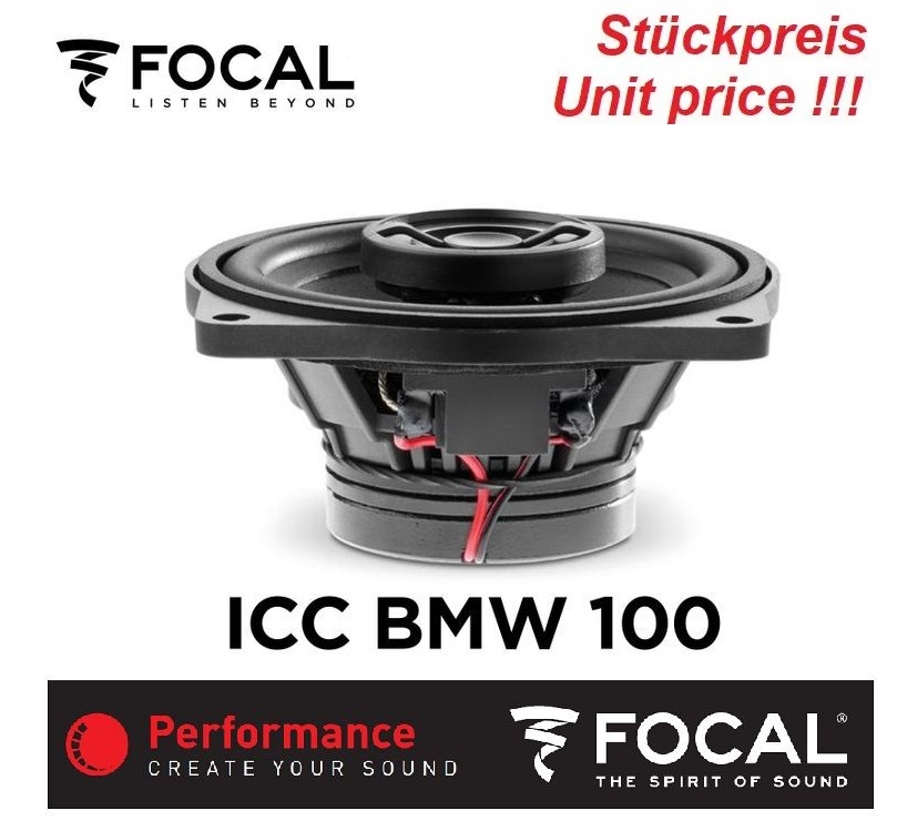Focal ICCBMW100 Inside 2-Wege Coax Center Lautsprecher für BMW und Mini Fahrzeuge - 1 Stück  --- B-Ware