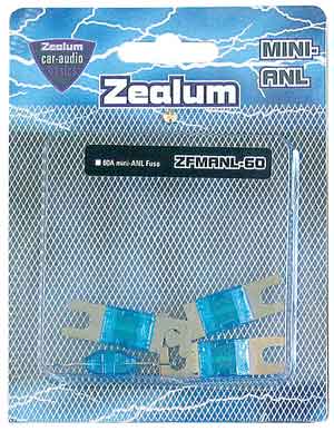 Zealum ZFMANL-060 MINI-ANL Fuse 60 Amp 4pcs 