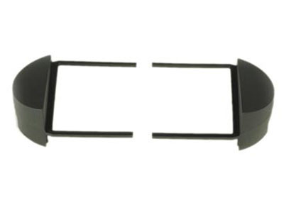 RTA 000.101-0 1 - DIN mounting frame, black ABS