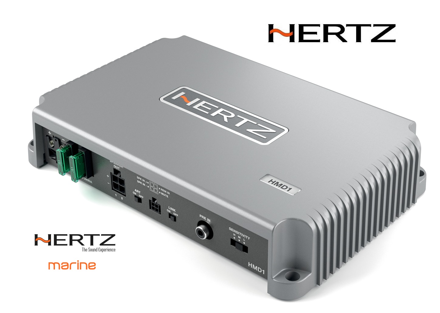 Hertz HMD1 24V 1 Kanal Mono Verstärker für Boote Marine Outdoor Amplifier 24 Volt