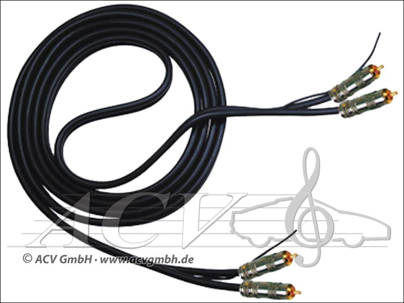 ACV 30.4960-075 cavo RCA canale Black Line 0,75 m 2 