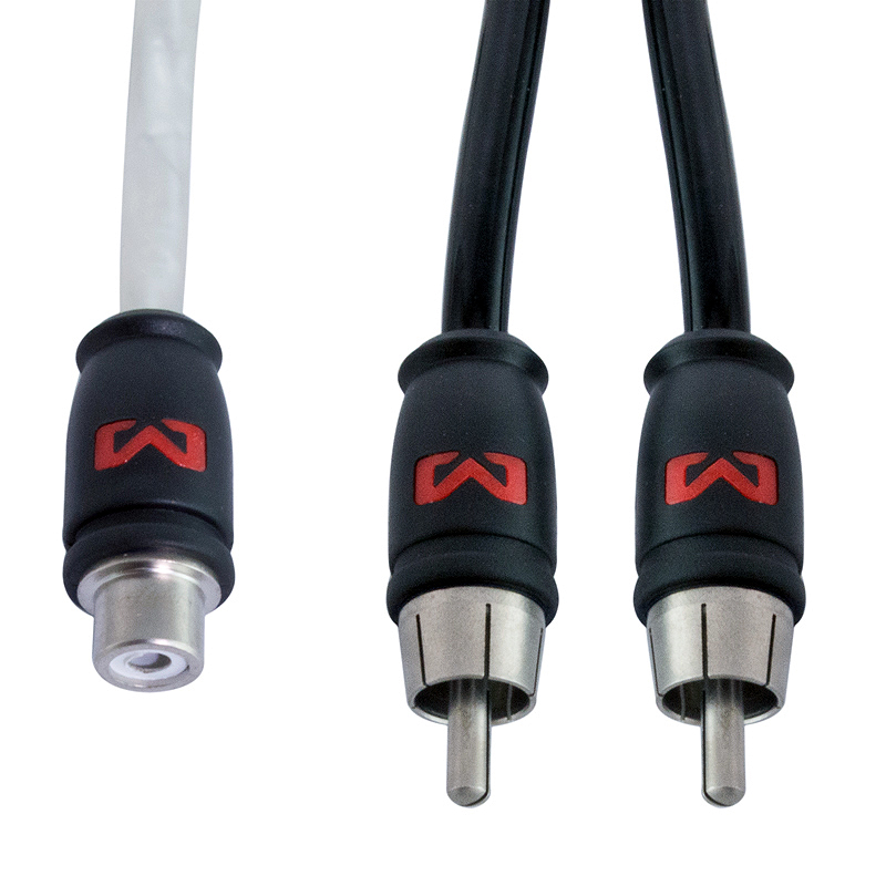 AMPIRE X30S Audio Y-Kabel Cinch 30cm, 2 Stecker - 1 Buchse, Blisterverpackung 1 Paar