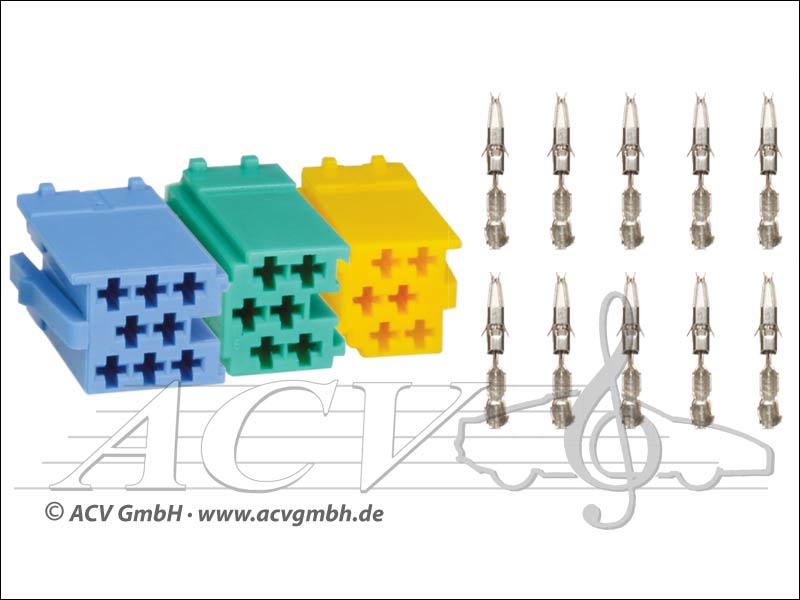 ACV 361 441 mounting kit Mini-ISO connector 