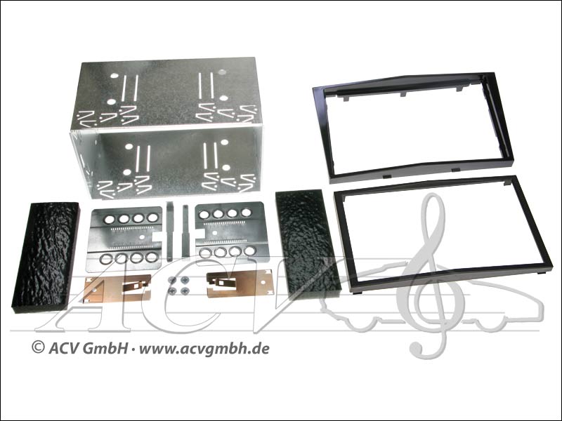 Double-DIN kit di montaggio Opel 2004 - finitura pianoforte> 