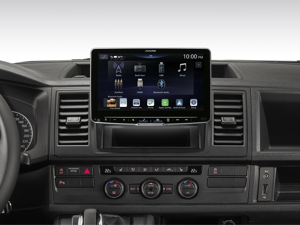 Alpine iLX-F905T6 Autoradio 9-Zoll Touchscreen, DAB+, 1-DIN-Einbaugehäuse für Volkswagen VW T5 Facelift (7 H/E/J), VW T6 (7 H/E/J), VW Tiguan(5N), VW Touran (1T), Seat Alhambra (7N)