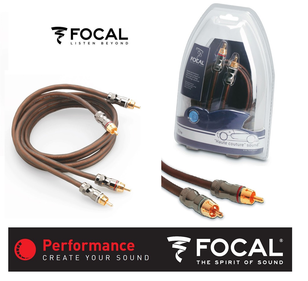 Focal ER1 Elite stereo Cinchkabel 1 m Cinchkabel 1 meter High Performance RCA Kupferkabel (OFC) - FOAKACER1R00000