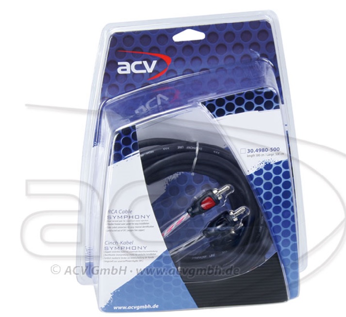 ACV 30.4980-500 2 canali RCA cavo di 5 metri - serie SYMPHONY