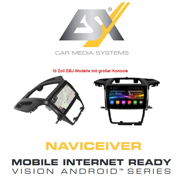 ESX VNC1045-A60 Autoradio Navigation für Fiat Ducato Typ 250 und Typ 290, Citroen Jumper Typ 250 und Typ 290, Peugeot Boxer Typ 250 und Typ 290 mit Navisoftware