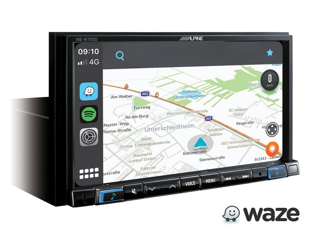 Alpine INE-W720D Navigationssystem mit DAB+, Autoradio 7-Zoll Display, Apple CarPlay und Android Auto Unterstützung