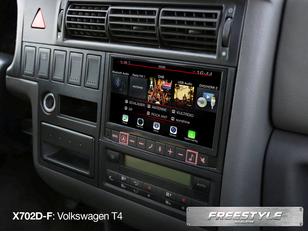 Alpine X703D-F Freestyle 7-Zoll-Navigationssystem mit Apple CarPlay und Android Auto Unterstützung für alle Fahrzeuge
