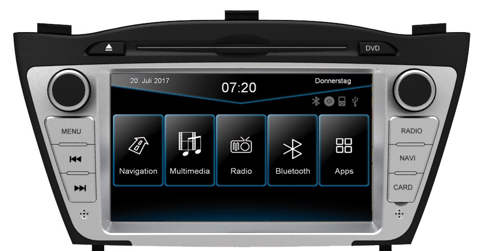 ESX VN720-HY-iX35 Naviceiver für Hyundai ix35 (2009-2015)